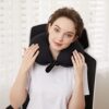 Comfortable TravelBest Memory Foam Travel Pillow for Comfortable Airplane Travel