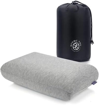 DYNMC Small Memory Foam Travel Pillow: Perfect for Camping