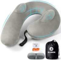 Inflatable BLABOK Travel Neck Pillow for Comfortable Travel