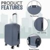 Durable and Washable TSA Approved Stromguard Travel Luggage Cover for Suitcase – Lightweight and Protective Carry-On Bag Protector