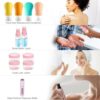 24 Piece Set of TSA Approved Leak Proof Silicone Squeezable Travel Bottles for Toiletries, Refillable Containers for Conditioner, Shampoo, Lotion, Body Wash, and Perfume