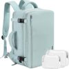Blue-Green 17 Inch Laptop Backpack for Women – Beraliy Airline Approved Carry-On Travel Backpack, Ideal for College, School, Business, and Hiking