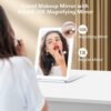 Portable Ultra Slim Lighted Makeup Mirror for Travel, Vanity with 80 LEDs, 3 Color Light, 2000mAh Rechargeable Battery – A Travel Essential