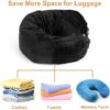 Soft EKEPIN Stuffable Travel Neck Pillow with Clothes compartment