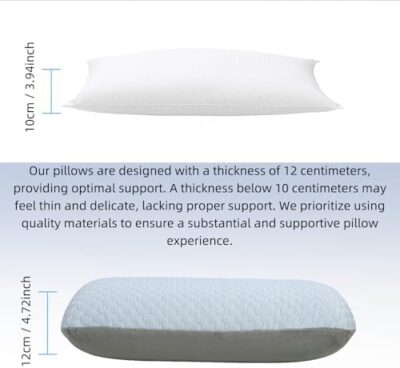 Crisonky Travel and Camping Pillow – Medium Firm and Compressible