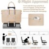 Khaki ETRONIK Tote Bag: Stylish and Versatile Laptop Tote for Women, Ideal for Travel, Work, and More