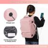 Person Item Flight Approved: Sinaliy 40L Large Travel Backpack for Women, 17 Inch Laptop Waterproof Backpack, College Bookbag