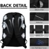 Large and Durable Lapsouno Backpack with 17 Inch Laptop Compartment – Ideal for Travel, College, and Work – USB Port and TSA Friendly – Perfect Gift for Men and Women – Black