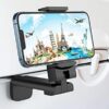 MiiKARE Airplane Travel Essentials: Handsfree Phone Holder with 360 Degree Rotation for Desk, Tray Table, and Flying