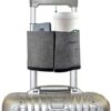 Hands-Free Travel Cup Holder for Luggage – Holds Two Coffee Mugs – Attaches to Roll-On Suitcase Handles – Perfect Gift for Flight Attendants and Travelers