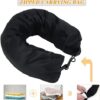 Adjustable Stuffable Travel Pillow by Tugaizi with Clothes Storage