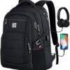 Water-Resistant Business Laptop Backpack with USB Charging Port for Travel, College, and Everyday Use – Men’s and Women’s