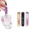 Set of 3 KAYZON Travel Mini Perfume Refillable Atomizer Containers, Portable Scent Pump Cases for Traveling and Outgoing – 5ml Empty Spray Bottles