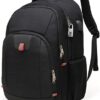 Della Gao Large Backpack with USB Charging Port and Anti-Theft Features for 17-Inch Laptops