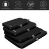 BAGAIL Compression Packing Cubes – 4, 5, or 6 Set Travel Accessories for Organized and Expandable Packing