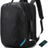 Extra Large TANGCORLE Travel Carry on Backpack: Expandable 45L, Flight Approved with USB Charging Port and Water Resistant Design for Men & Women, Fits 17.3″ Laptop