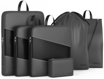 6-Piece UNTIFUL Compression Packing Cubes: The Ultimate Travel Organizer for Suitcases