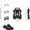 Strong and Compact Mount-It! Folding Luggage Cart with Wheels – Holds 77 Pounds, Perfect for Carrying Boxes and Backpacks Smoothly