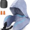 The Ultimate Adult Travel Companion: Flywish Travel Neck Pillow with Built-in Hood