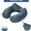 Travel Comfort with the Rewondah Inflatable Pillow for Airplane Sleeping