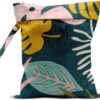Tropical Palm Leaves Wet Bag: Ideal for Swimsuits, Travel, Beach, Pool, Diapers, Gym Clothes, Makeup, and More
