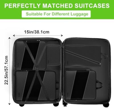 6-Piece UNTIFUL Compression Packing Cubes: The Ultimate Travel Organizer for Suitcases