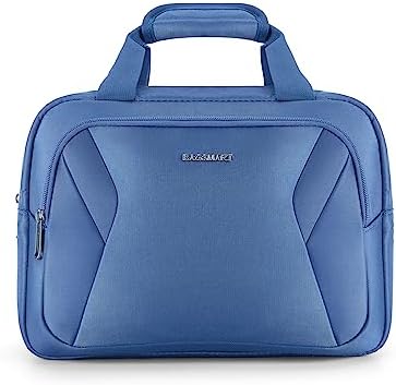 2-Piece BAGSMART PC Hardside Luggage Set, 20 Inch Spinner Suitcase and Duffle Bag, Airline Approved, Blue