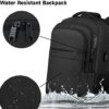Large and Durable Lapsouno Backpack with 17 Inch Laptop Compartment – Ideal for Travel, College, and Work – USB Port and TSA Friendly – Perfect Gift for Men and Women – Black
