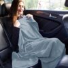 BlueHills Luxury Travel Blanket Pillow: Soft and Premium for Airplane Use
