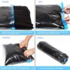 10 Pack of Blue Compression Bags for Travel – Space Saver Bags, No Vacuum or Pump Needed – Vacuum Storage Bags for Travel Essentials and Home Organization