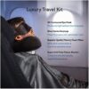 Ergonomic Luxury Travel Set with Proglobe Travel Blanket