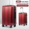 3-Piece Coolife Luggage Set with TSA Lock Spinner, Expandable Suitcase in PC+ABS Material, 20in24in28in