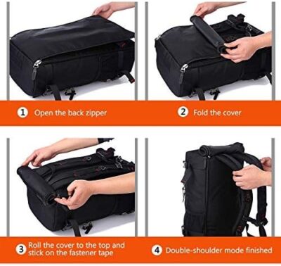 Durable KAKA Travel Backpack and Convertible Duffle Bag for Men and Women – Fits 15.6 Inch Laptop (Medium 35L)