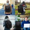 Della Gao Large Backpack with USB Charging Port and Anti-Theft Features for 17-Inch Laptops
