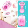 The Ultimate Travel Essential for Women: Portable 5-Blade Mini Razor Set with Travel Case