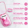 The Ultimate Travel Essential for Women: Portable 5-Blade Mini Razor Set with Travel Case