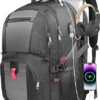 Yamdeg Large Grey Laptop Backpack for Men – Durable and Spacious with TSA Approval and USB Charging Port – Perfect Business Gift