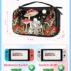 Mushroom Skull Cute Girls Boys Gurgitat Carrying Case for Nintendo Switch/OLED – Hard Shell Protective Cover Travel Carry Cases, Accessories Storage Pouch Bag for Nintendo Switch 2017/OLED 2021